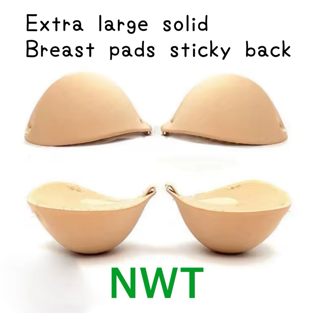 NWT Silicone sticky bra pad inserts 2.5” thick adds 2 cups from A or B to C or D
